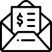 envelope with dollar signs